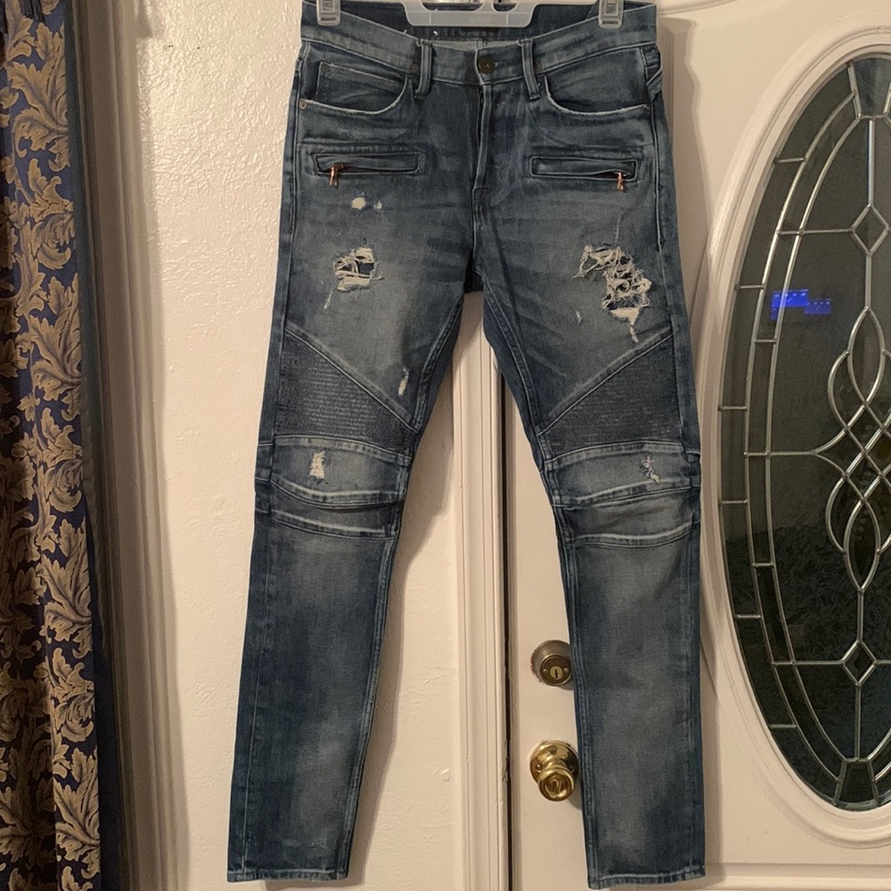 Hudson jeans blinder jeans copper zippers size 31